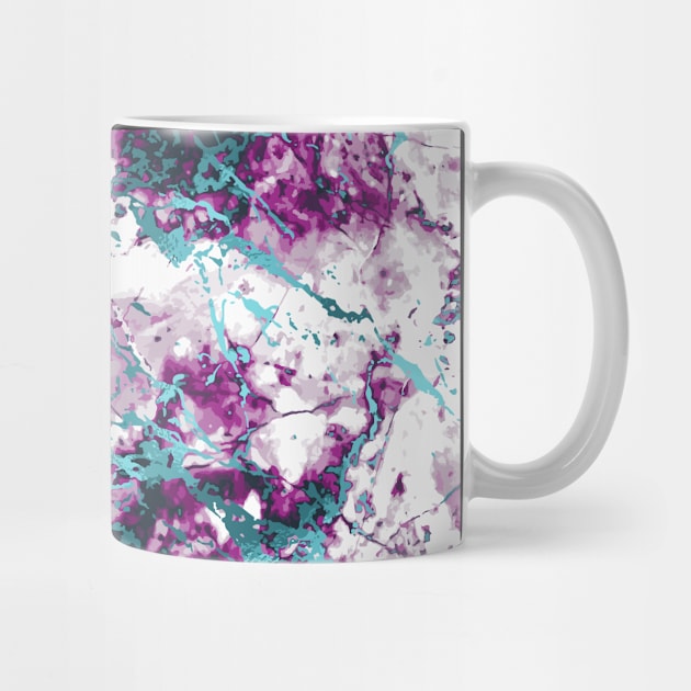 Marble Pattern Aesthetic Purple Blue Teal by jodotodesign